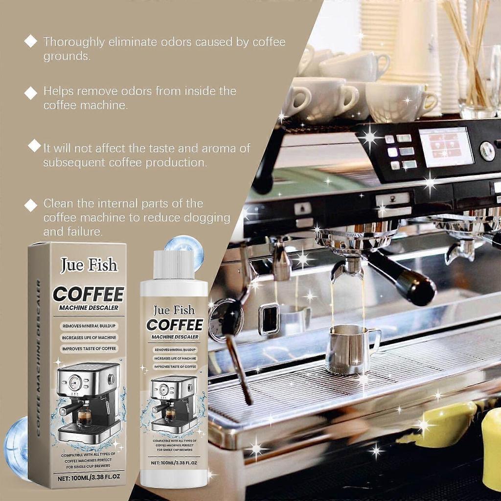 100ml Descaler and Cleaner for Coffee Machines to Remove Scale Build-Up