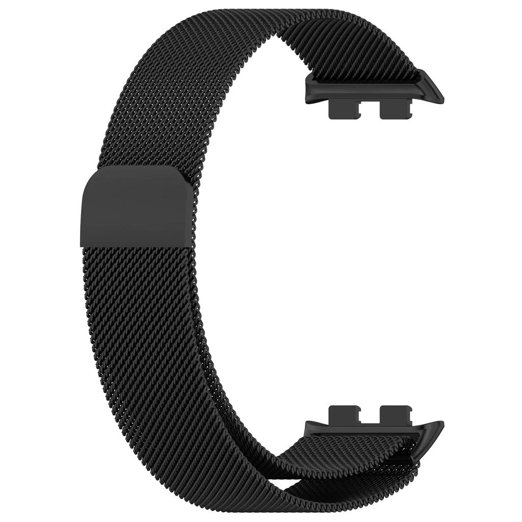 Milanese Loop Strap for Honor Band 10 Stainless Steel Magnetic Bracelet Metal Wristband for Huawei Honor Band 9 Replacement Band