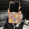 Custodia Lussuosa Glitterata per Samsung Galaxy Z Flip 7 FE 6 5 4 3 Carina Farfalla Cristallo Bling Cover Per Donna Ragazza Carina