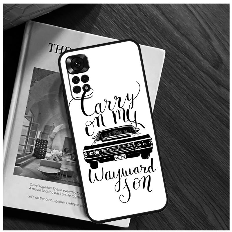 

Supernatural CARRY ON MY WAYWARD Case For Xiaomi Redmi Note 13 14 9 10 11 12 15 Pro Plus Cover For Redmi 15 C 14C 10C 12C 13C Redmi Note 10 Pro
