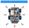 OSOYOO Mecanum Wheel Robot Car Chassis for DC9V Smart Mini Dolly STEM Building Compatible with Raspberry Omnidirectional DIY Wheels Arduino, 4WD,