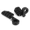 Pair of 1.25in Foot Pegs Footrest with Mounting Brackets Universal for Honda ATV Scooter UTV