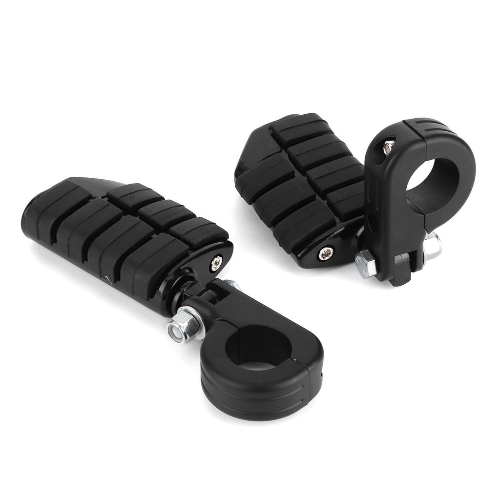 Pair of 1.25in Foot Pegs Footrest with Mounting Brackets Universal for Honda ATV Scooter UTV