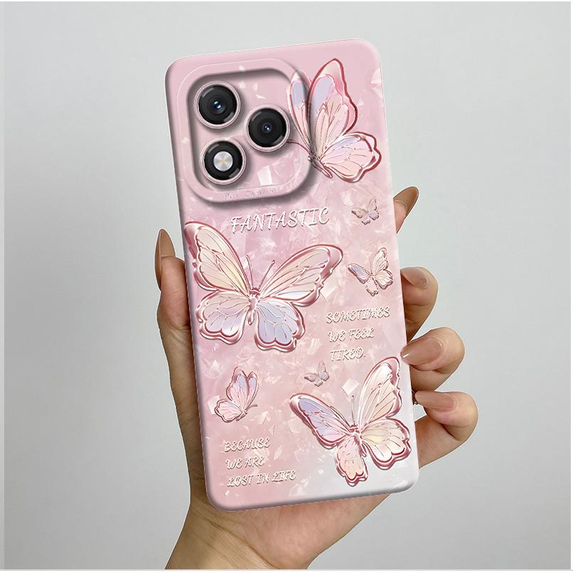 Pretty Butterfly Flowers Cover For Honor 400 Lite Casing ABR-NX1 For Honor 400 Honor400 Lite 5G Silicone Back Covers Case Bumper