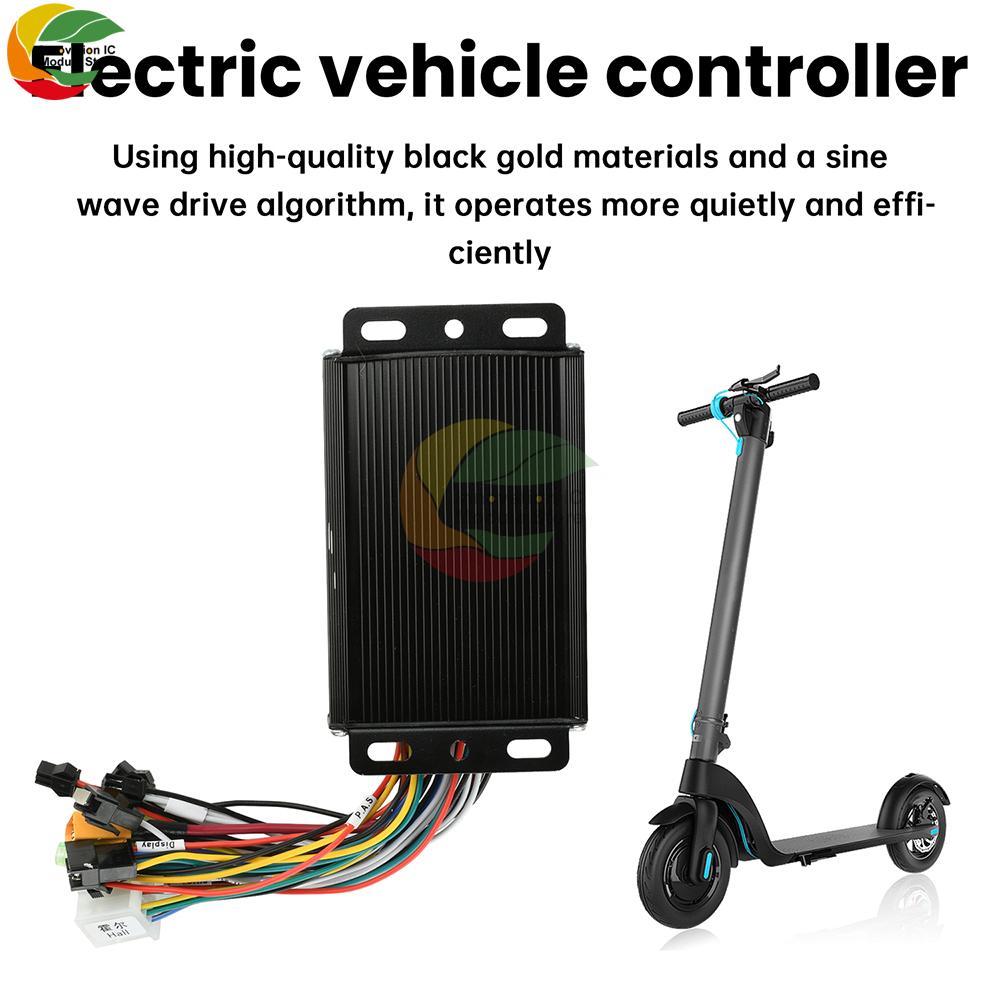 36V 48V 20A Sinusový bezkartáčový regulátor motoru 350W-500W Kompatibilní s SM konektory LCD displej Elektrické kolo