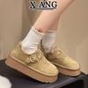 Winter Thick-soled Non-slip Wool Snow Boots Women's Velvet Thickened Warm Cotton Shoes Bread Shoes Women
