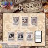 1pc Officially One Piece Wanted Poster Rectangular Badge - Generation 2 Blind Box | Anime Collectible for Decoration and Gifting