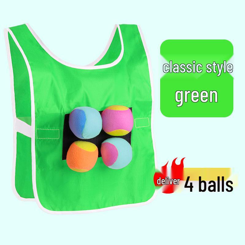 Parent-Child Indoor/Outdoor Velcro Ball Vest & Game Prop