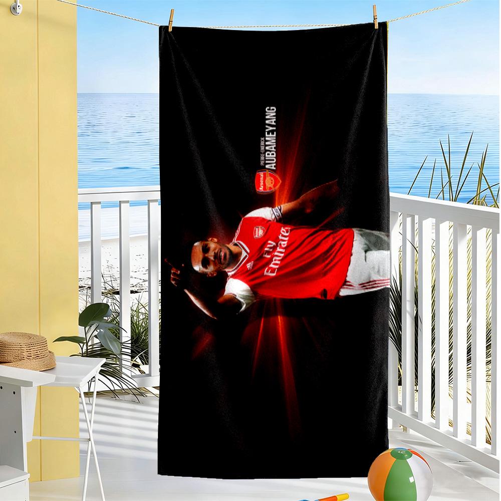 Aubameyang Arsenal Celebration Beach Towel Soft Durable Quick-Dry Comfortable Lightweight