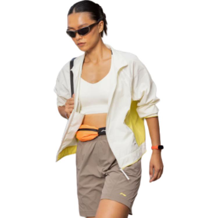 Série Fitness Li Ning Coupe-vent Imperméable Résistant aux UV Coupe ample Veste Protection Solaire Femmes vestes AFDW470-4
