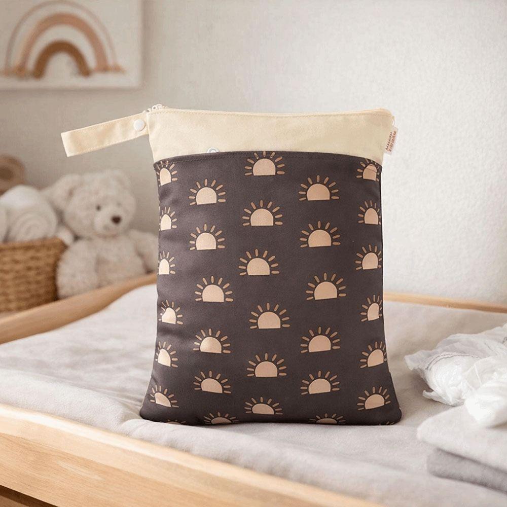 with Handle Waterproof Diaper Bag Reusable Diaper Wetbag Portable Mommy Bag Baby Room Decor