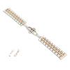 24mm Stainless Steel Watch Strap Replacement Watch Band Strap Accessory for WatchmakerRose Gold