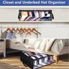 Clothing Storage Box With Clear Lid And Foldable Design For Bedroom And Closet Organization