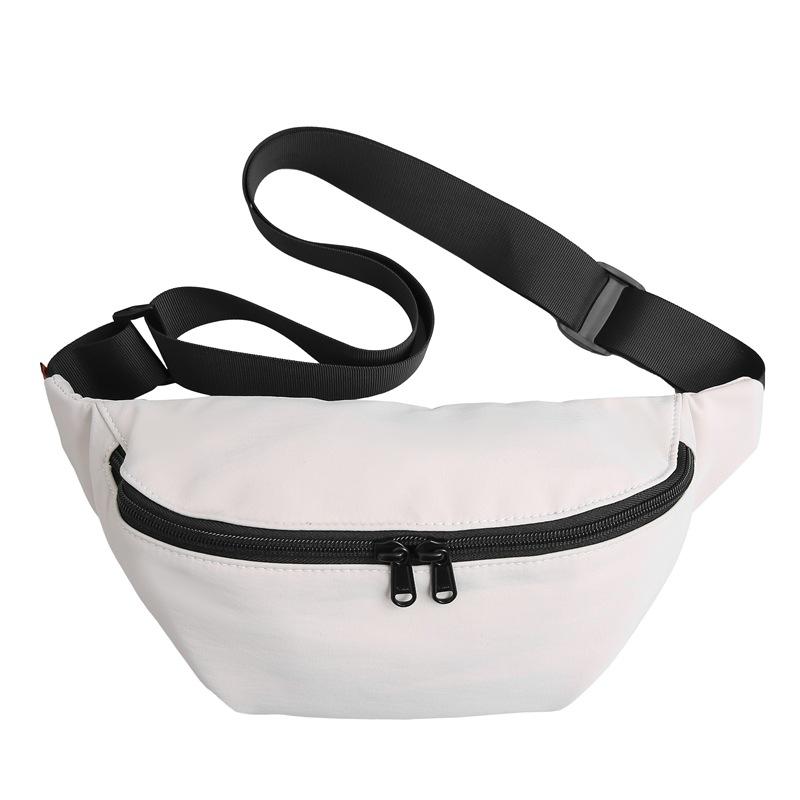 Breast Bag, Men'S And Women'S Fanny Pack, Fashionable And Simple Oxford Cloth Waterproof Breast Bag, Outdoor Sports Shoulder Messenger Bag.