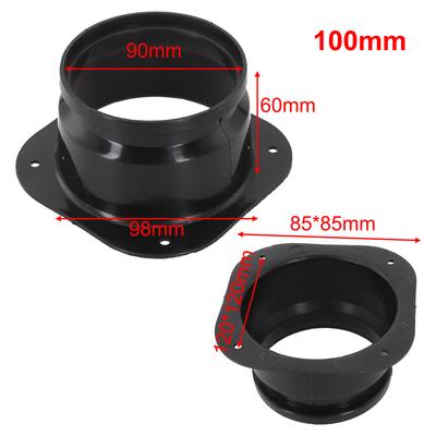 75 100 125 150 200 250 300mm Ventilation Duct Connector Smooth Exterior Design Strong Pp Plastic High Pressure Resistance