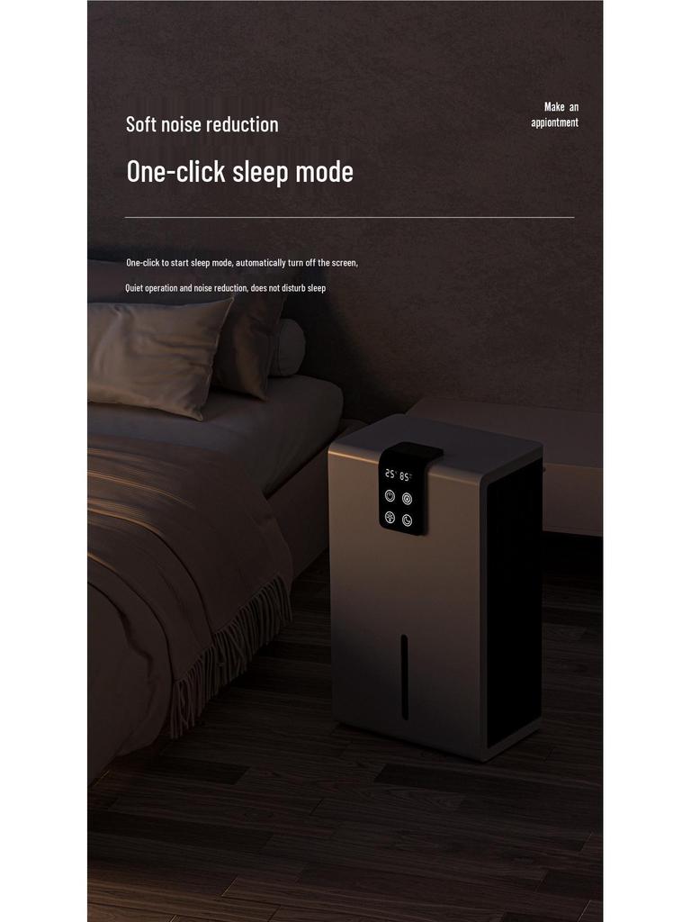 Compact Digital Dehumidifier & Quiet Air Purifier for Home, Dorm, Bedroom, or Basement.