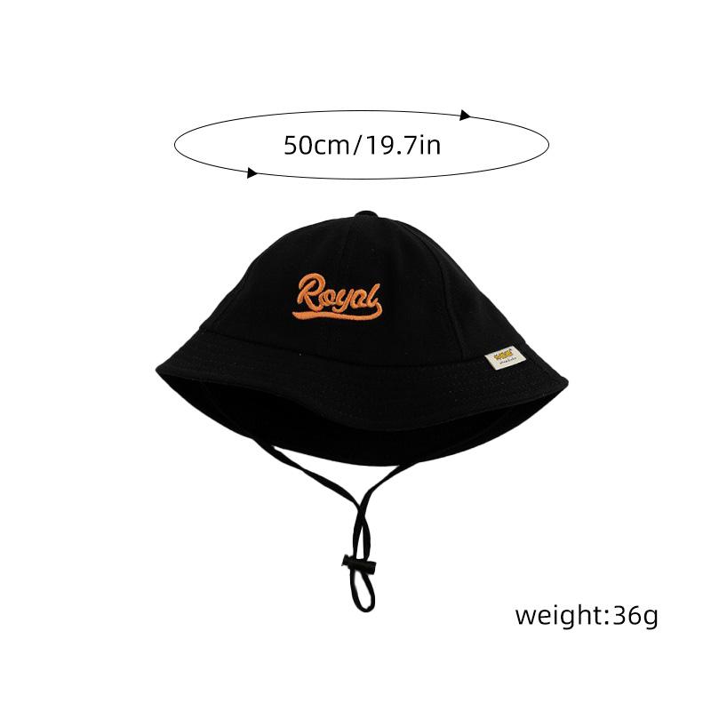 Letter Embroidery Baby Bucket Hat Breathable Thin Cotton Toddler Boy Girl Fisherman Cap Casual Travel Kids Sun Hats