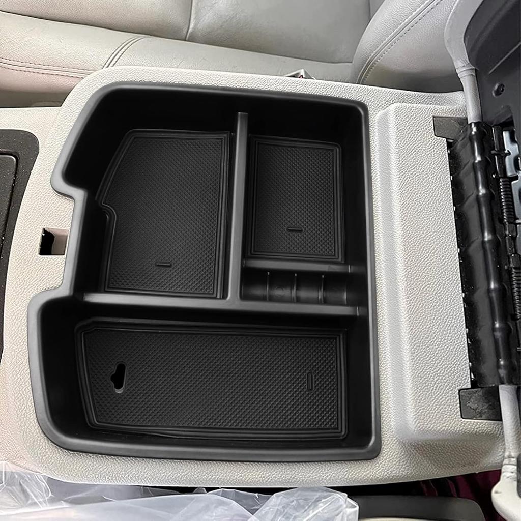 Center Console Organizer Compatible With 2007-2014 Chevy Silverado GMC Sierra Avalanche Tahoe Suburban Yukon Yukon XL Accessories, Floor Mounted