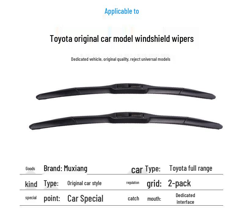Wiper Blade for Toyota Corolla, Prado, Avalon, Crown, Levin
