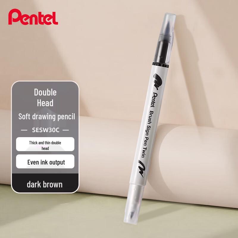 Pentel SESW30C Double-Ended Soft Brush Pen 1