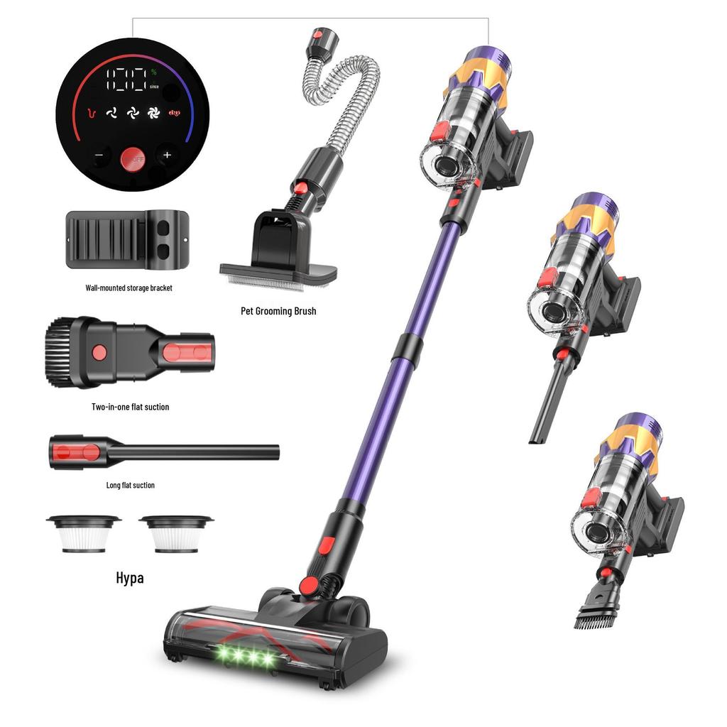 High-Power Brushless Handheld Vacuum Cleaner – 550W Multi-Function with Strong Suction for Home and Pet Hair Removal
