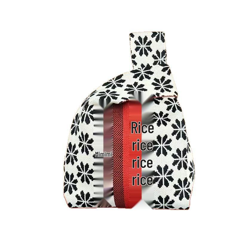 Festive Knit Souvenir Tote: Versatile Casual Handbag & Classic Storage Bag