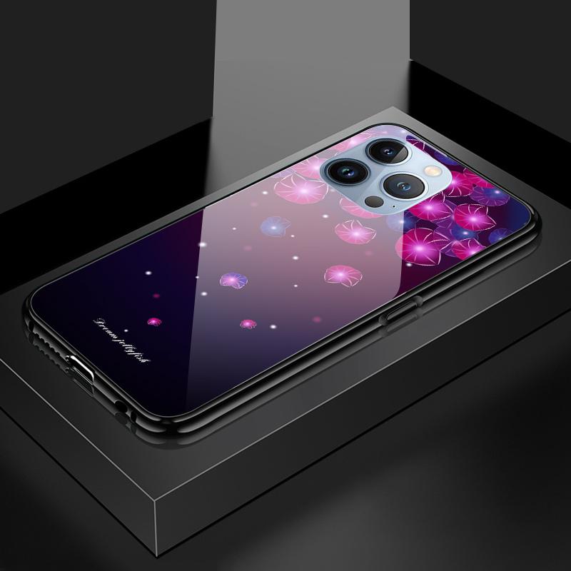 Tempered Glass Phone Case For Huawei P30Lite Honor 90Lite 9X X6A X9B Infinix Hot40 Note30 Tecno Spark20 Moto G15 G22 Soft Edge Shockproof Smooth Shell