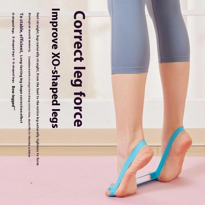 1Pc Multifunctional Foot Resistance Band Stretching Toe Mobility Leg Training Hip Building Core Strengthening Durable Heavy Duty