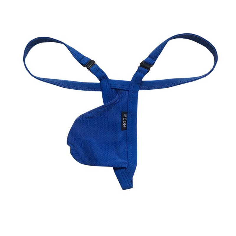 Nylon G-String Men Sexy Penis Pouch Underwear T-Back Thongs Male Bulge Pouch Underpants Soft Lingerie Man Breathable Panties