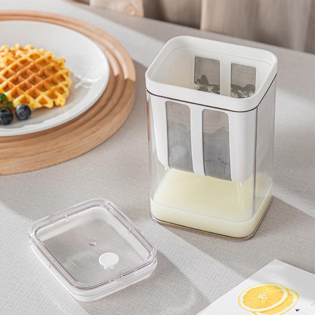 1100ml Cheese Yogurt Strainer Maker Kitchen Gadget Washable Whey Separation Kitchen Tool for Soybean Milk Yogurt Homemade