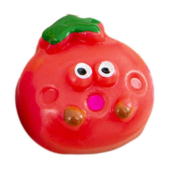 Vegetable Squeeze Toy with Bell Ball Chain Stress Slow Rising Vegetable Sensory