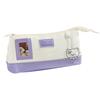 Multi Function Fabric Pencil Pouch With Card Slot And Keychain For Office And School