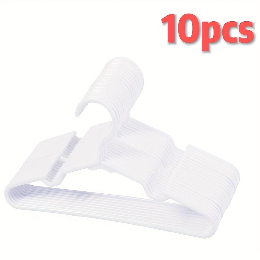 

Durable Wardrobe Hangers with Ergonomic Curved Design | Multi-Color Options (Grey/Pink/Green/White/Blue/Black) белый