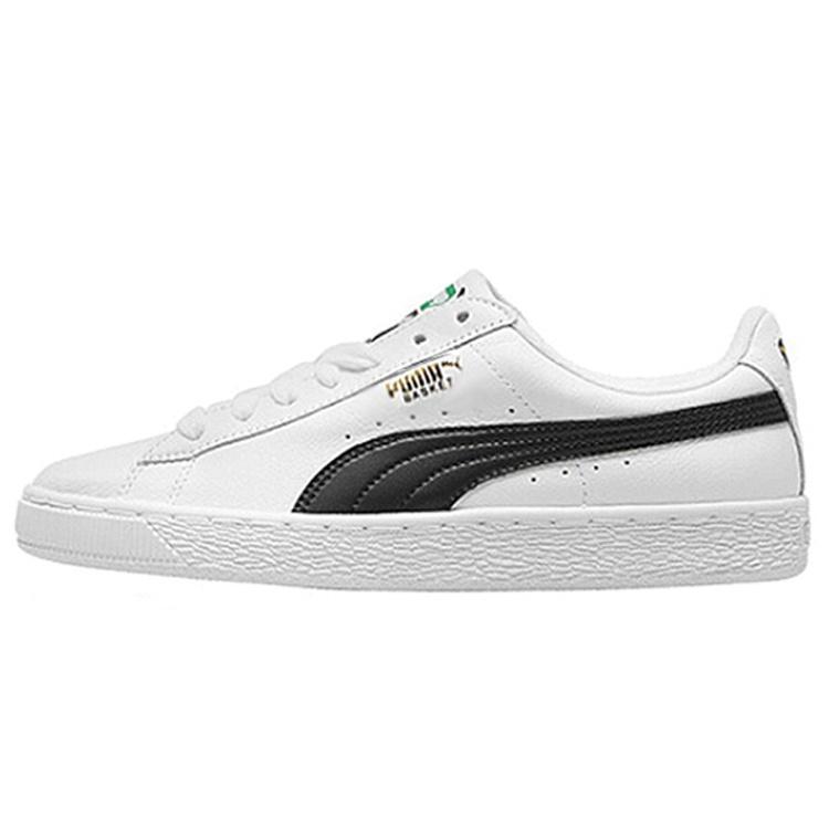 PUMA Basket Classic LFS  White Black  Men s 354367-22 EU 44