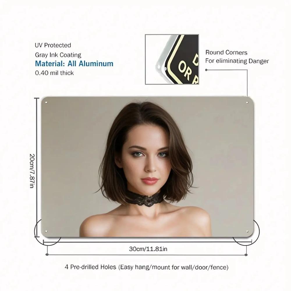 

Vintage Metal Sign Wall Art Waterproof Aluminum Poster for Home Decor Indoor Outdoor 20x30cm