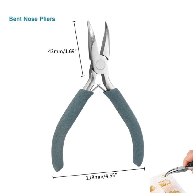 Jewelry Making Plier Jump-Rings Tweezers Pliers Making Beading Round Nose Plier