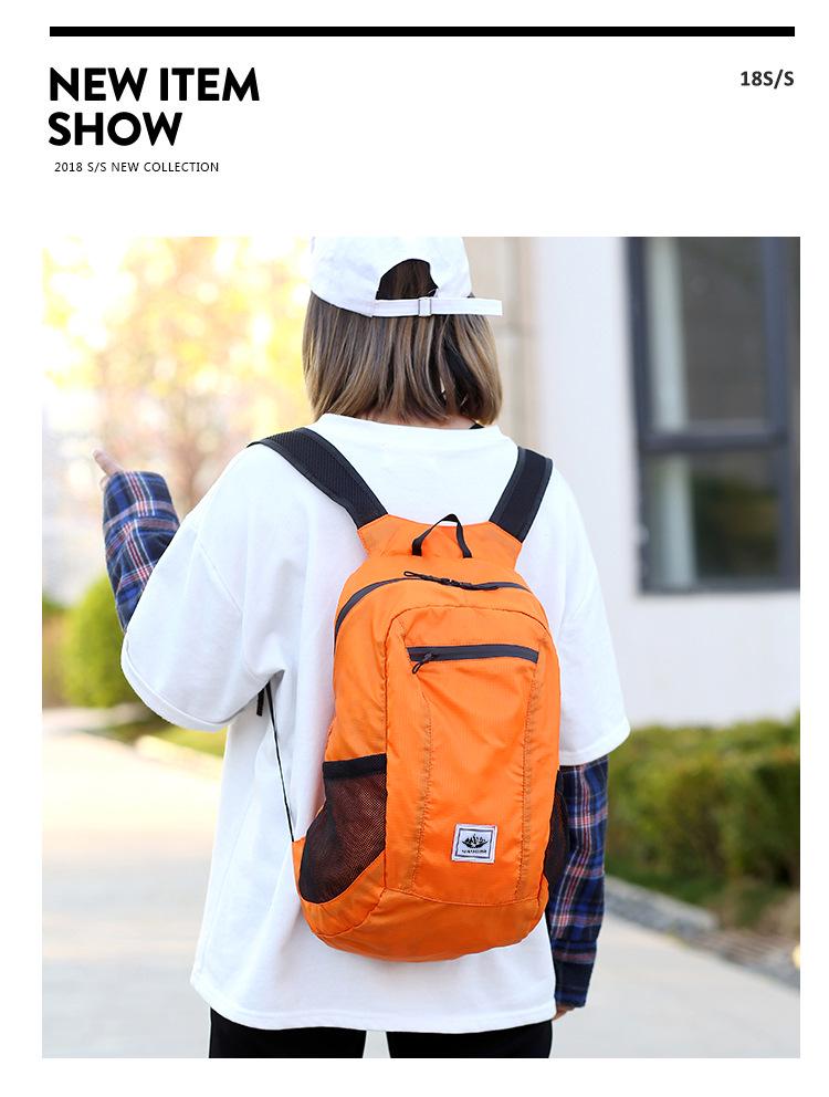 Outdoor Lightweight Foldable Water-Repellent Sports Backpack