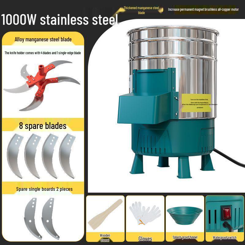 Multi-Functional Electric Vegetable Chopper and Grinder for Poultry and Aquaculture