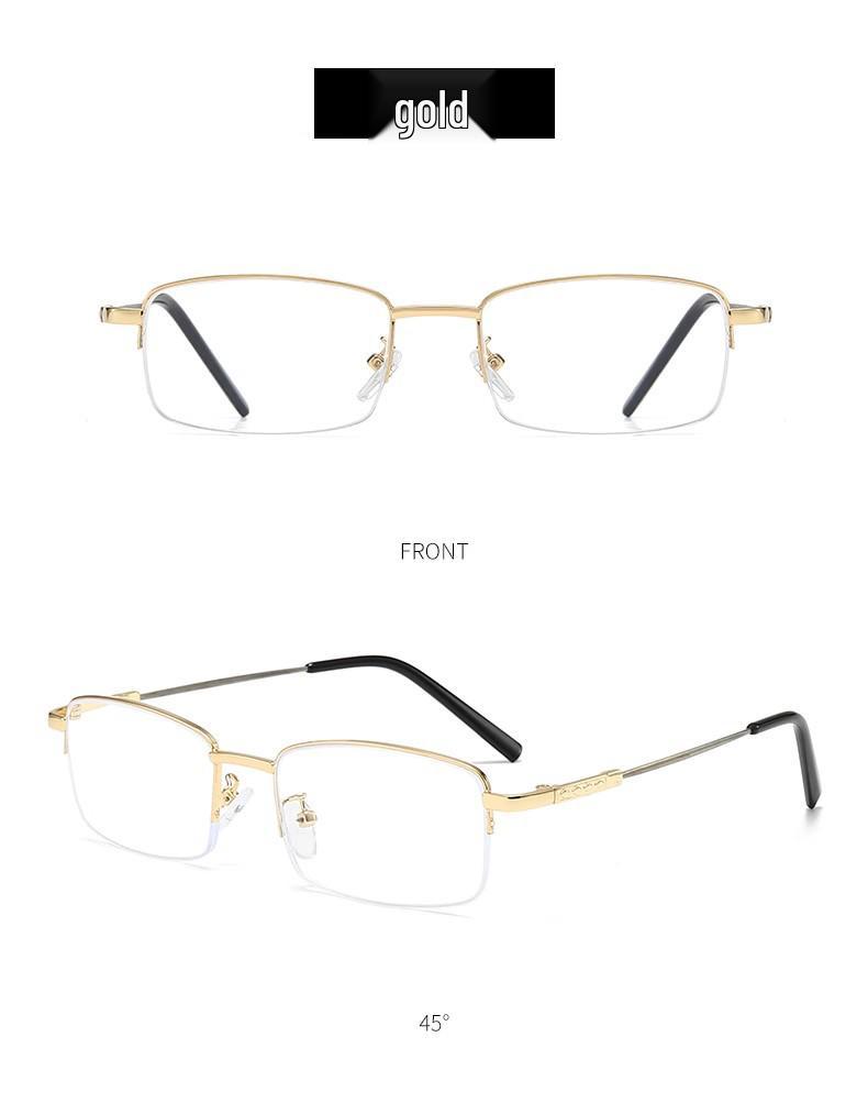 Ultra-Light Titanium & Super Elastic Progressive Multifocal Anti-Blue Light Reading Glasses for Seniors