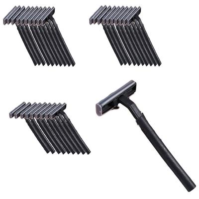Dwitree Black 2-blade Disposable Razor, 1 Pack, 30 Pieces ,Korean Razor Blade