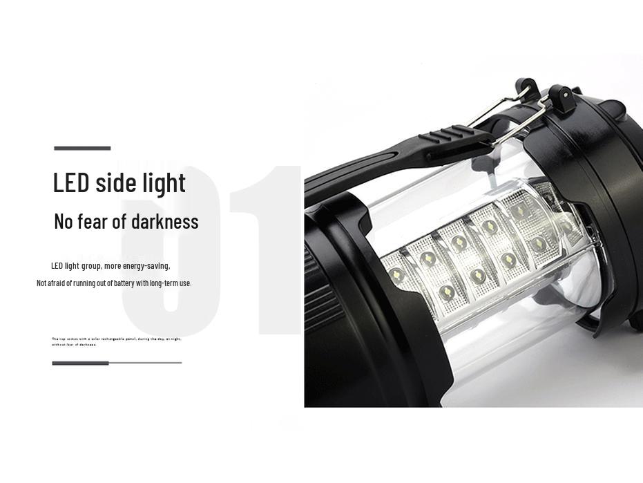 Portable LED Camping Lantern: Handheld, Pull-out Tent Light for Outdoor and Emergency Use