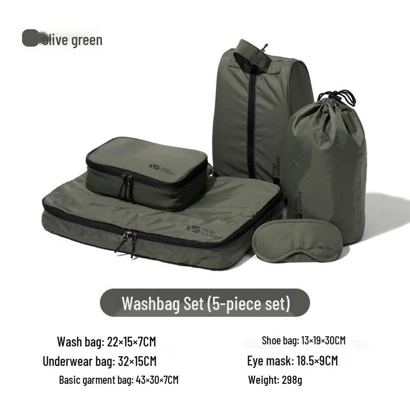 Mobi Garden NX21664008 Travel Toiletry Bag 5-Piece Set