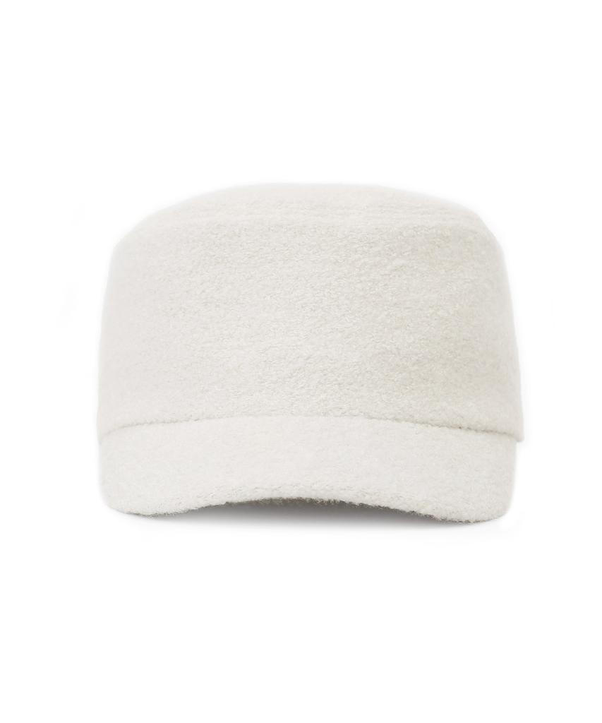 Eondeokeonteulolseutyudio Boucle Winter Bellboy Cap Uniform Cap / Boucle / Cream