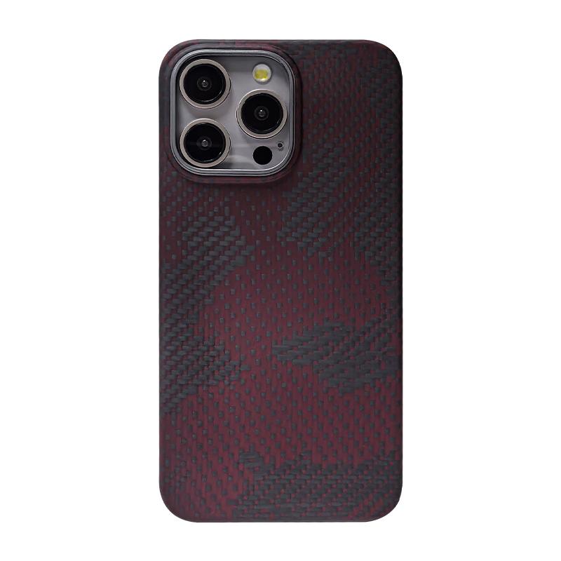 Carbon Fiber Shockproof Luxury Phone Case for 13Pro 13Pro Max Slim Lightweight Soft Cover Magnetic Ring Holder Custom