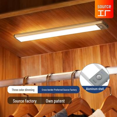 Smart LED Night Light: Motion-Sensing, Rechargeable, Minimalist Design for Bedroom, Wardrobe, Corridor