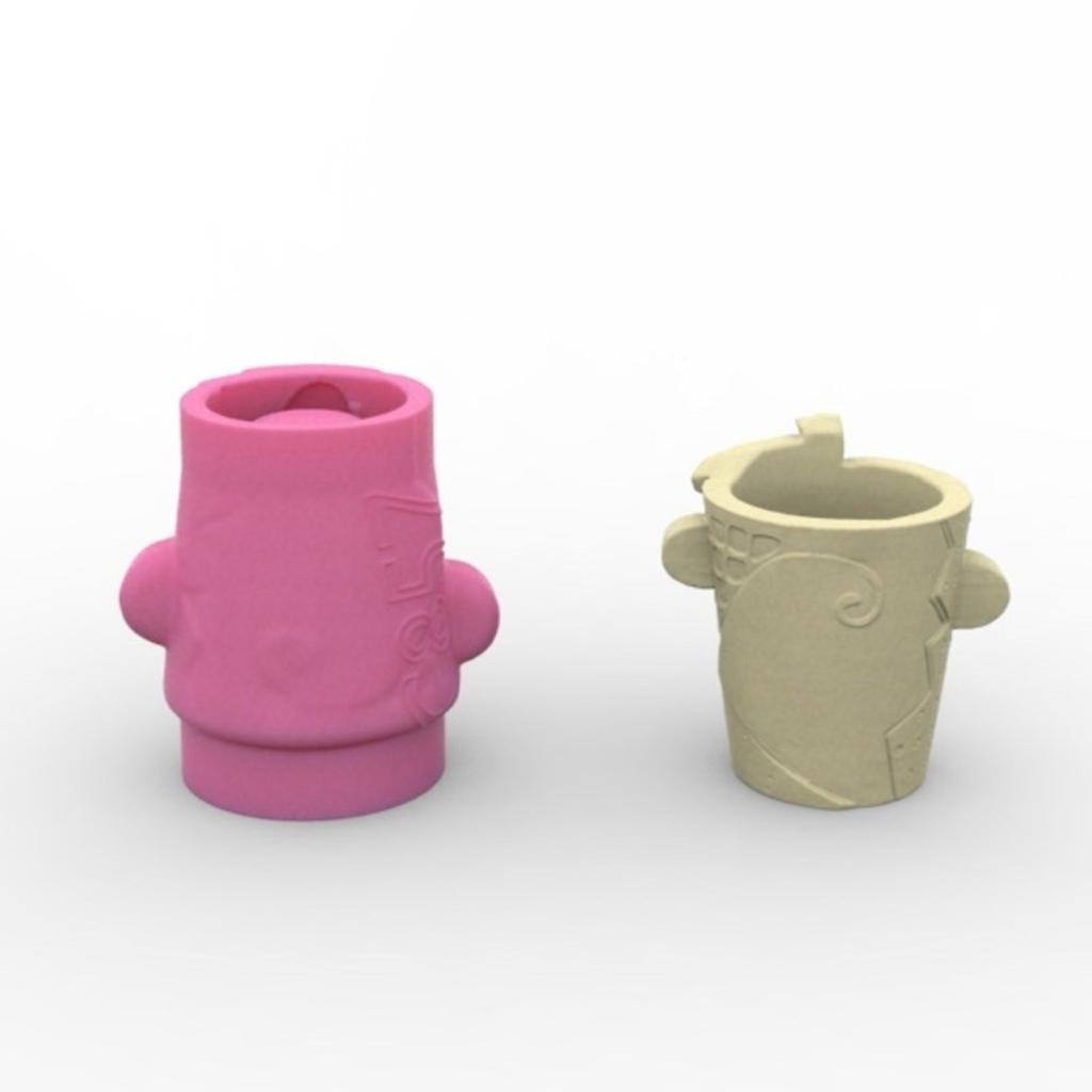 Practical Merman Tail Flower Pots Sturdy Silicone Mold Cement Plaster Craft Supplies for Garden and Indoor Decoration