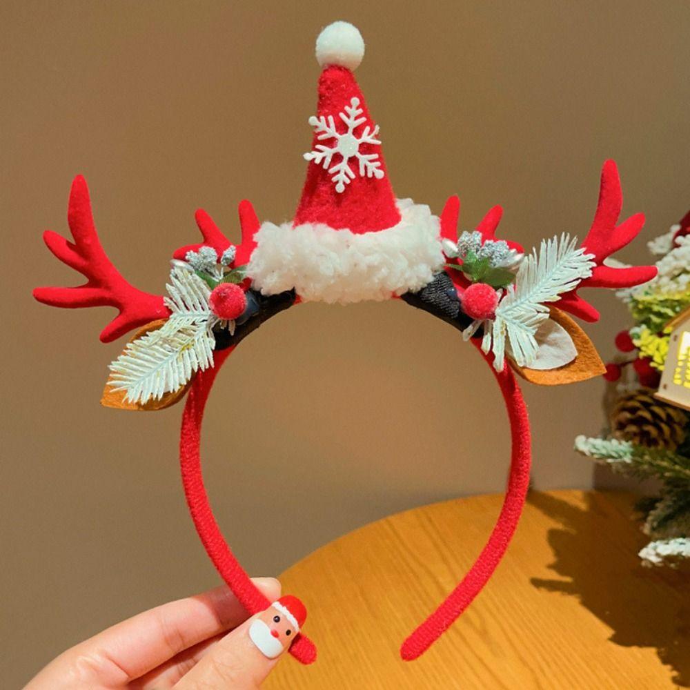 Elf Antlers Headband Santa Claus Christmas Elf Headband Christmas Headband  Party