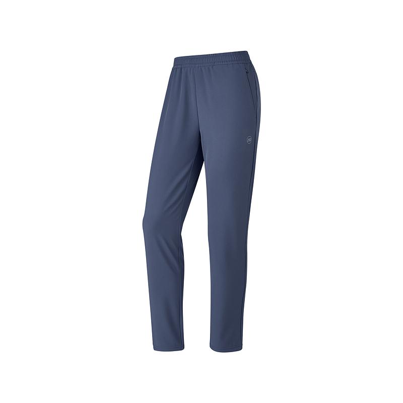 Skechers Outdoor Elastic Solid Color Straight Leg Casual Pants Women bottoms Dark-Night-Blue Gray P424W150-022C