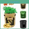 Sacos de Cultivo de Vegetais Duráveis e Reutilizáveis de 5/7/10 Galões com Alças de Transporte Convenientes