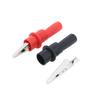 High-conductivity Multimeter Test Leads 4Pcs with Insulated Alligator Clips Non-Slip Handle for Testing